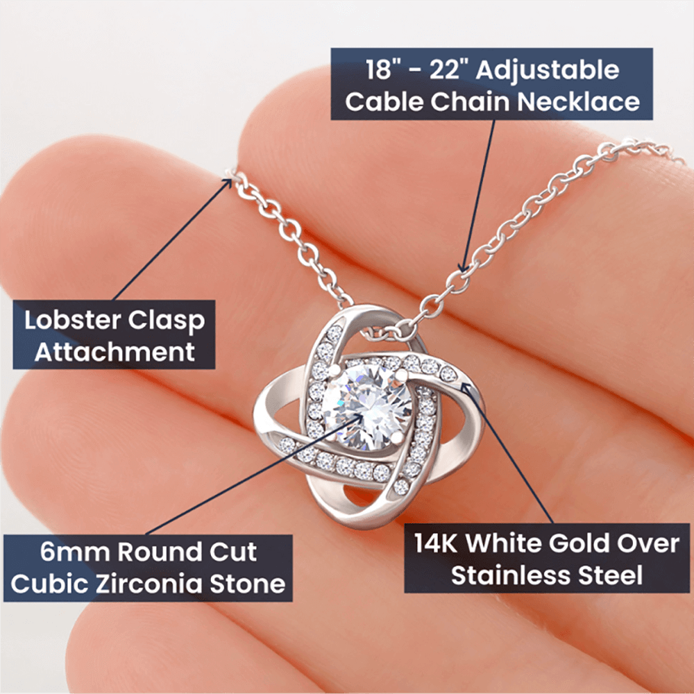 Graduation Gift | From Mom | Love Knot Necklace | Congratulations Graduate