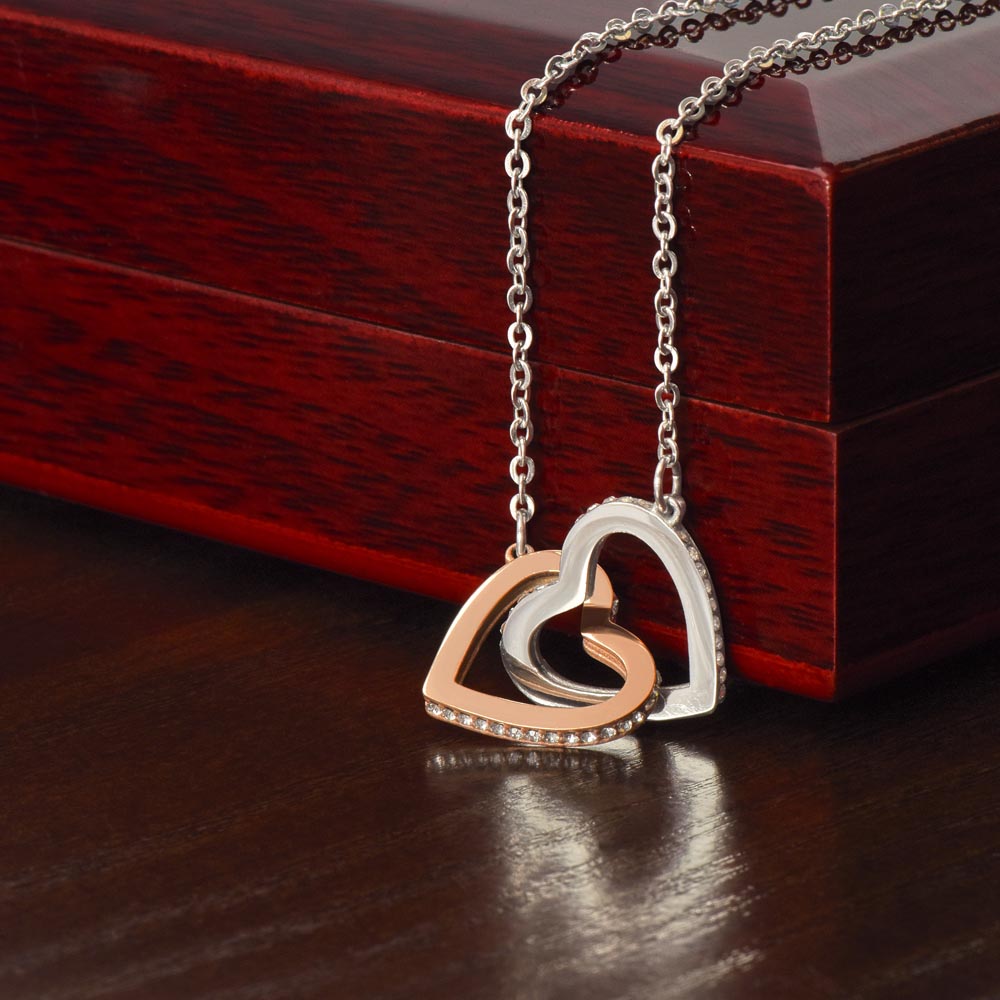 Granddaughter Necklace | From Grandpa | Interlocking Hearts Necklace