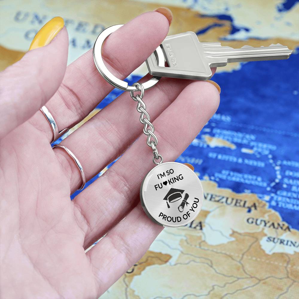 So Proud of You | Graduation Keychain | Graduation Gift | Funny Keychain