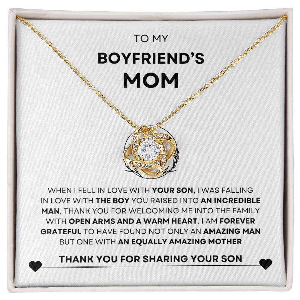 Boyfriends Mom Necklace | Love Knot Necklace | Mothers Day Gift