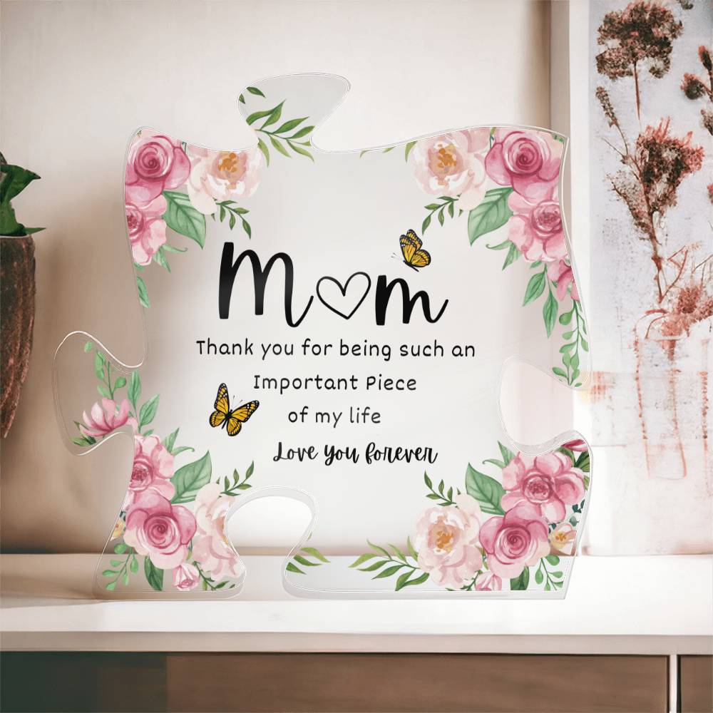 Mom Acrylic Piece | Puzzle Acrylic Piece | Mothers Day Gift